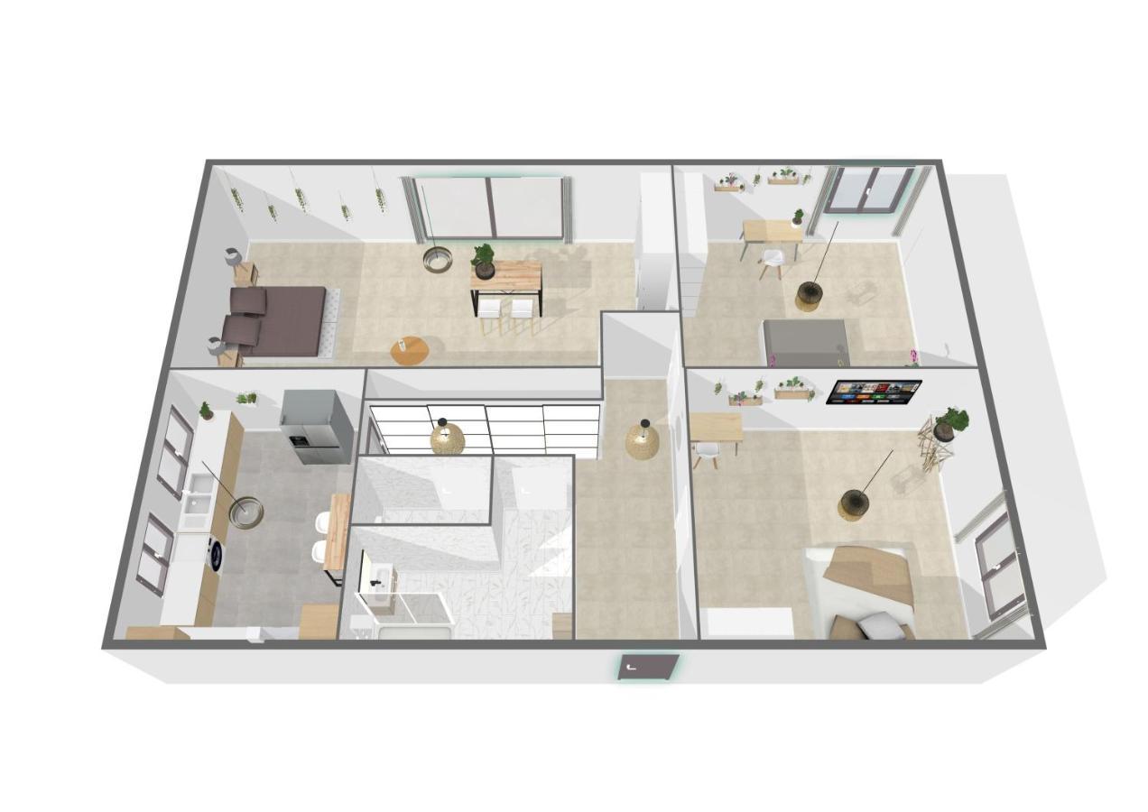 La Hearty Room Logement En Colocation เลอเปลซีส์-โรแบงซง ภายนอก รูปภาพ